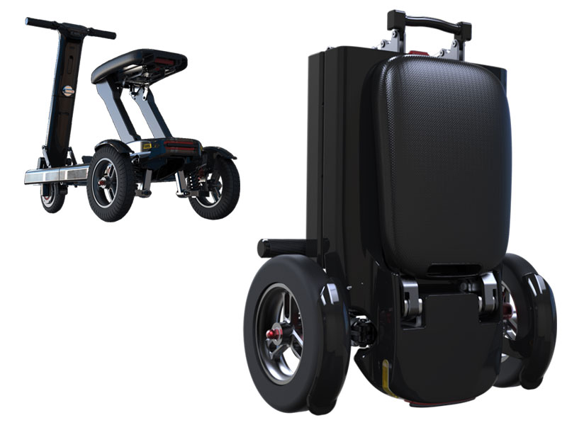 Leichtes Anheben mit Griff (≈ 25 kg exkl. Batterien)