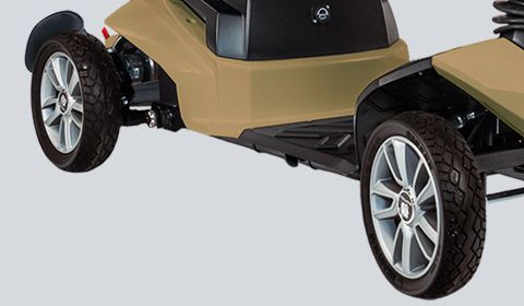 Jeu de pneus anti-crevaison pour Zen scooter